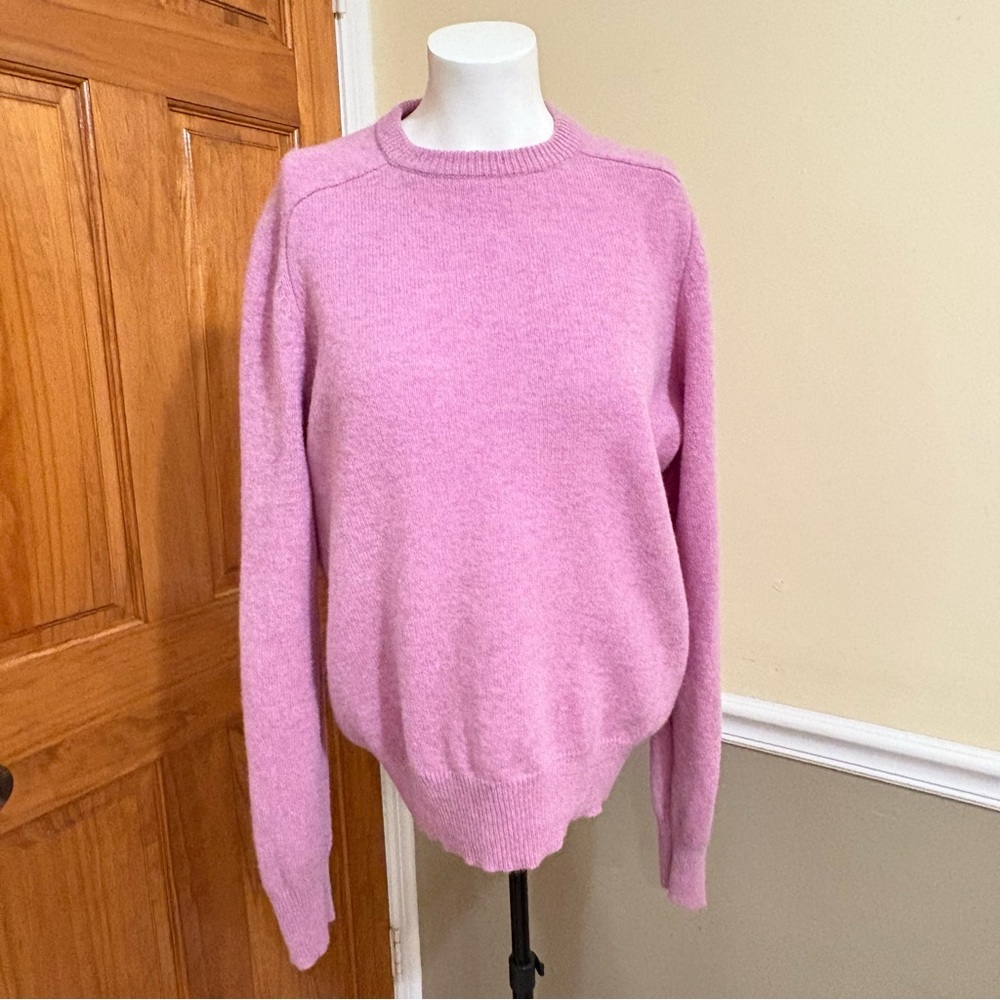 J. Crew Wool Soft Pink Crew Neck Sweater Sz.M
